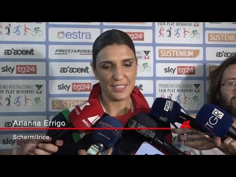 Premio Fair Play, Errigo: “Felice di ricevere questo premio a nome della scherma italiana”