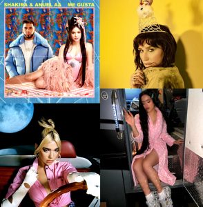 Musica per 4 star Shakira, Kesha, Dua Lipa, Rosalía