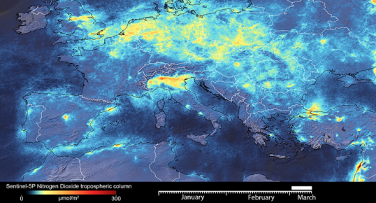 Coronavirus, meno emissioni di diossido di azoto in Italia