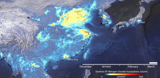 Covid-19: cala l’inquinamento in Cina con punte del 30%