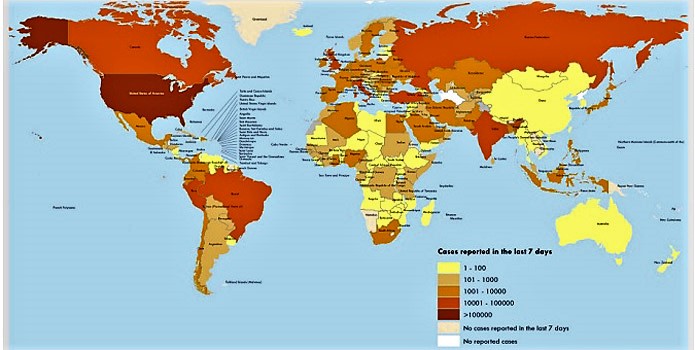 Covid-19 Situazione internazionale con oltre 3,5 milioni di casi