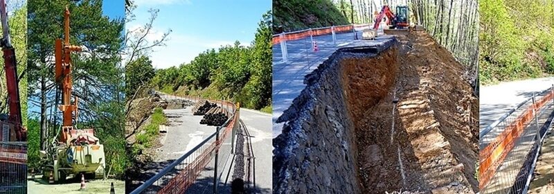 Sassello – Urbe numerosi cantieri in corso sulla strada provinciale 49