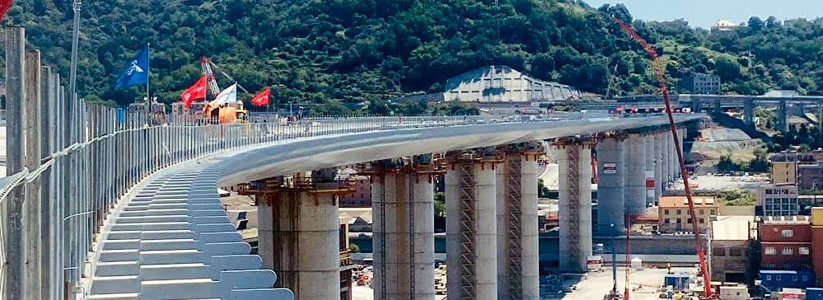 Ponte San Giorgio inaugurazione in diretta