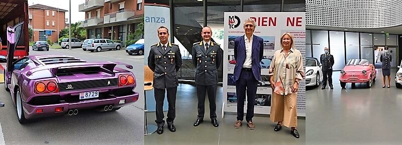 Finanza Genova consegna al museo automobile di Torino auto di lusso sequestrate ad un evasore