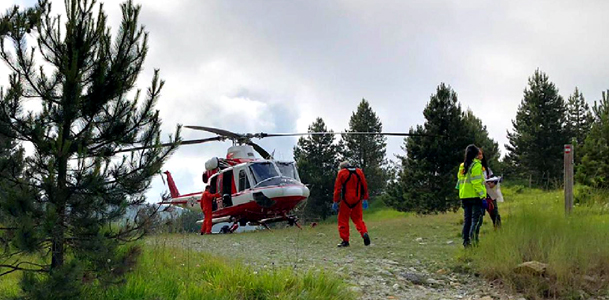 Vigili del fuoco soccorrono escursionista nell’Alta Val Polcevera