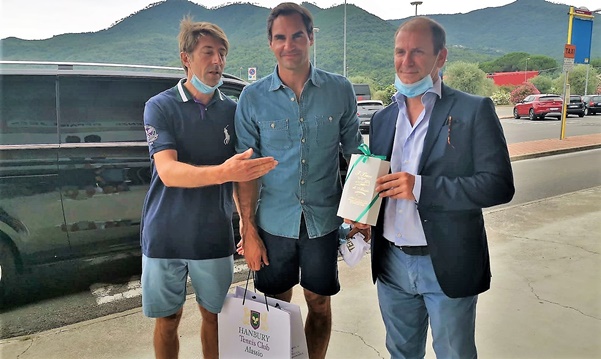 Alassio incontra un ospite illustre: il fuoriclasse di tennis Roger Federer