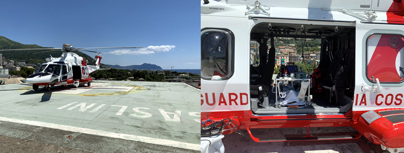 Bimba di 5 anni in gravi condizioni trasferita in elicottero da Trieste al Gaslini di Genova