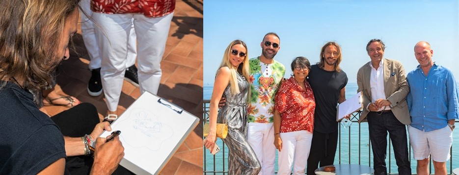 Bob Sinclar firma la piastrella sul Muretto di Alassio e stasera esibizione alle Vele