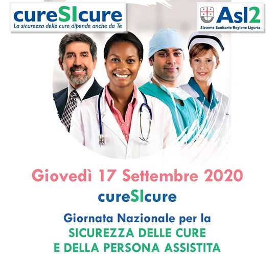 Asl2 Savona. 17 settembre Giornata nazionale Sicurezza delle cure e della persona assistita