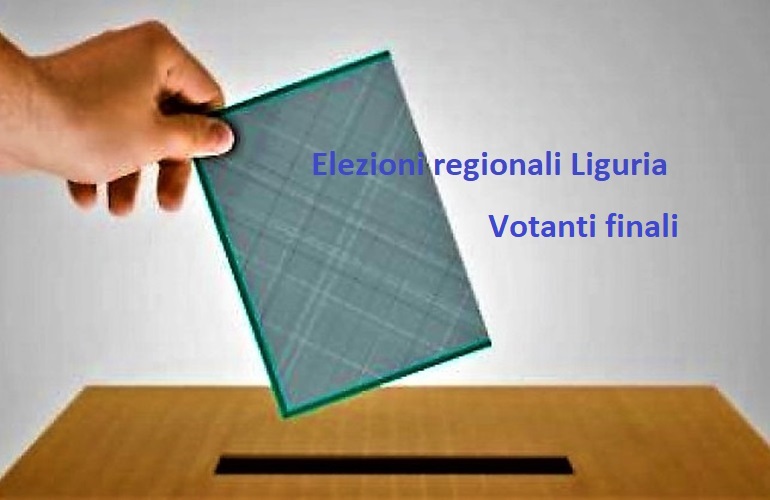 Liguria Regionali. Ha votato il 53,74%… i dati di tutti i comuni liguri
