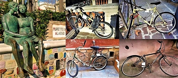 Alassio, città delle biciclette abbandonate… dagli innamorati?