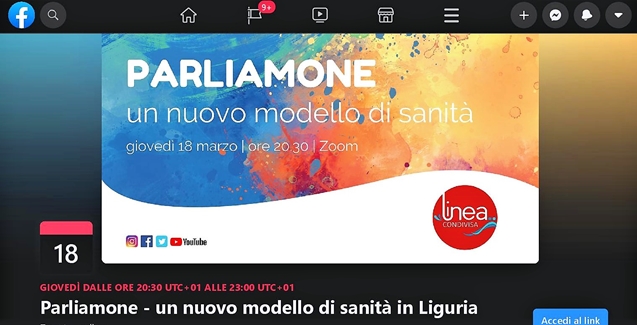 Modello di sanità in Liguria, domani un dibattito in rete