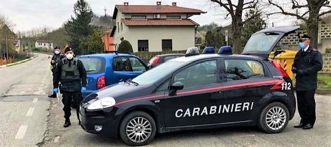 Sanzioni e denunce dei Carabinieri di Alessandria a Pasqua