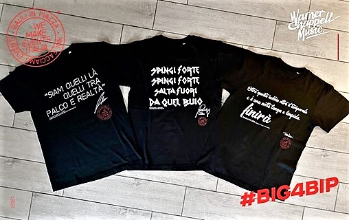 Pelù, Nannini, Ligabue firmano T-Shirt per lavoratori spettacolo