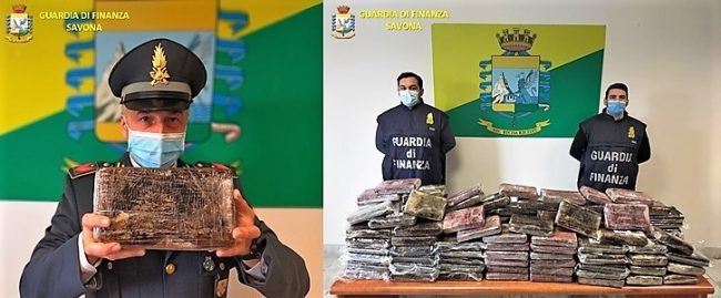 Maxi sequestro della Finanza a Vado Ligure: 138 kg di cocaina, valore 16milioni