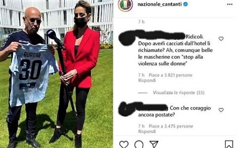 Partita del cuore, Nazionale Cantanti nella bufera: “Sei donna, non puoi stare qui”