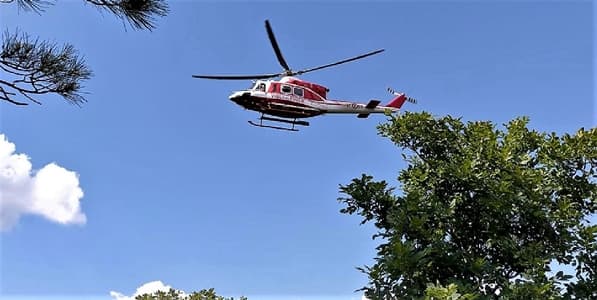 Savona, biker cade sulle alture di Calice, trasportato dall’elicottero
