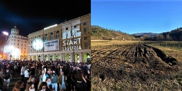 Liguria, festeggiare la zona bianca con Restart non è da ligure