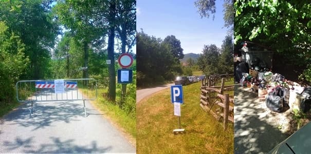 Sassello, primi verbali per le auto al lago dei Gulli. Rumenta al Beigua