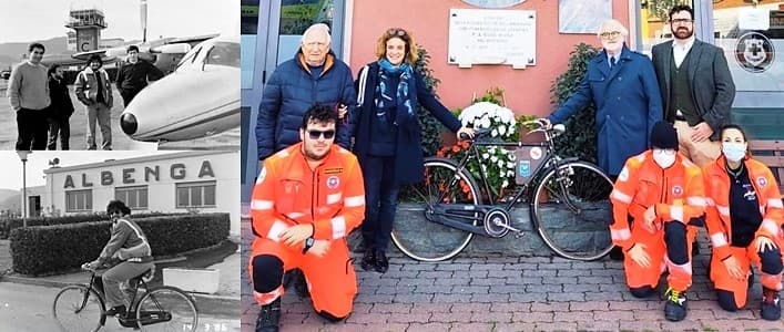 Maradona usò la bici a Villanova d’Albenga, va all’asta per la Croce Bianca