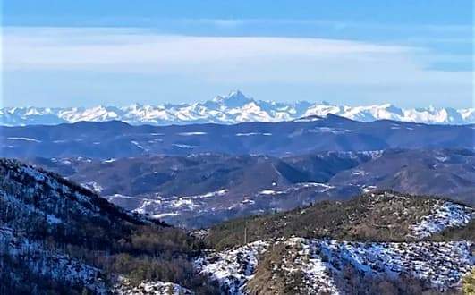 Saluti da Sassello guardando il Monviso