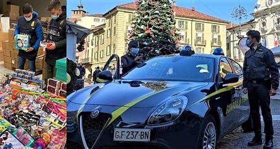 Basso Piemonte, Finanza sequestra 1.800 giocattoli e mascherine false