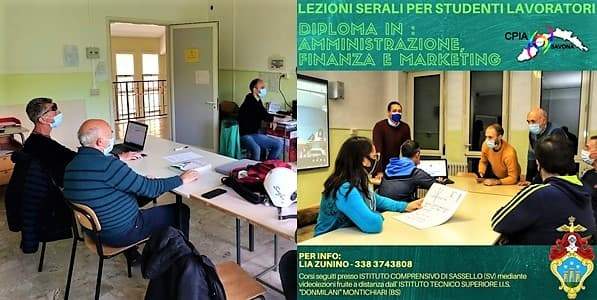 Sassello, la scuola serale degli studenti lavoratori verso i primi diplomati