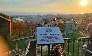 Genova Norma Cossetto targa vandalizzata