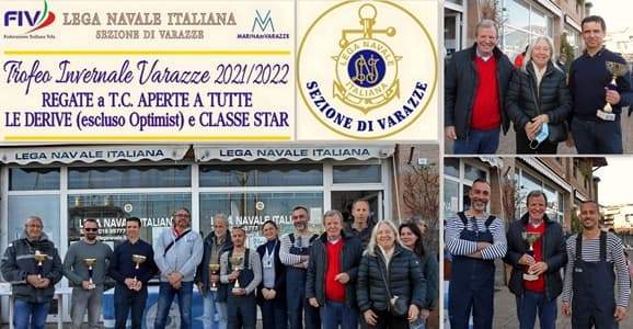 Lega Navale premiati i vincitori del Trofeo Invernale Varazze