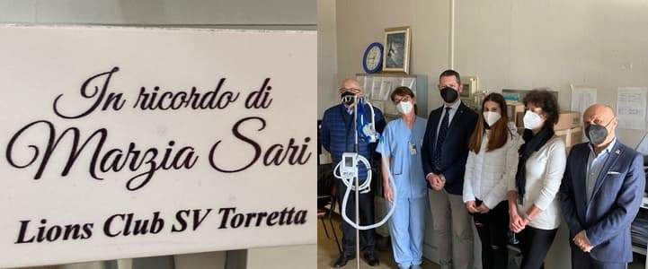 Ricordo di Marzia Sari con donazione al San Paolo di Savona