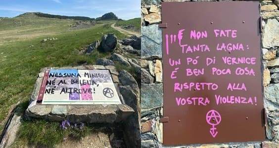 Vandalismi sul Monte Beigua, deturpata la cappella sull’Alta Via