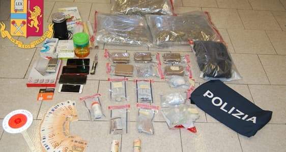 Blitz della Polizia di Stato di Savona, 5 arresti e 6 kg. di droga sequestrata