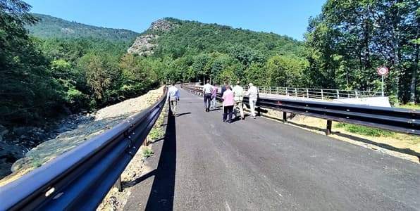 Sassello aperto il ponte alla Veirera sulla provinciale 31