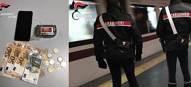 Minaccia il capotreno, trovato con 100 gr di droga per la movida savonese