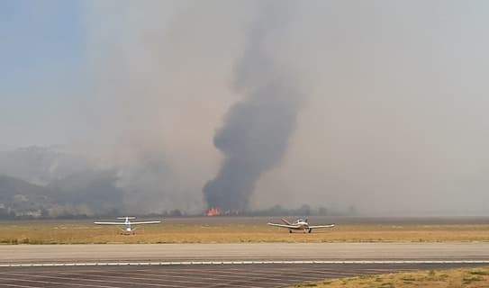 Grosso incendio ad Albenga, in arrivo il terzo Canadair
