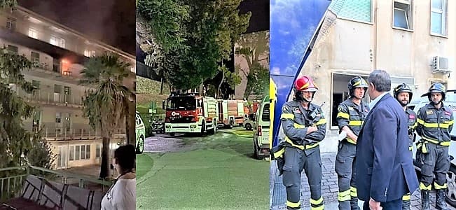 Incendio Santa Corona, Toti: scaturito da paziente ricoverato, ritrovato un accendino