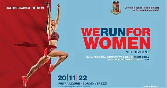 We run for women, corsa con la Polizia per fermare i femminicidi