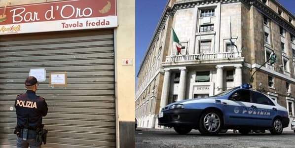 Questore sospende 10 giorni la licenza al Bar d’Oro di Genova