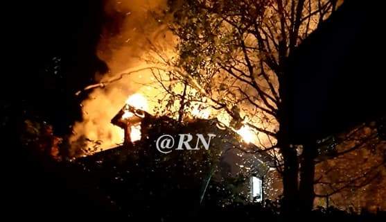 Incendio in corso a Urbe alla villa del sindaco Antoci