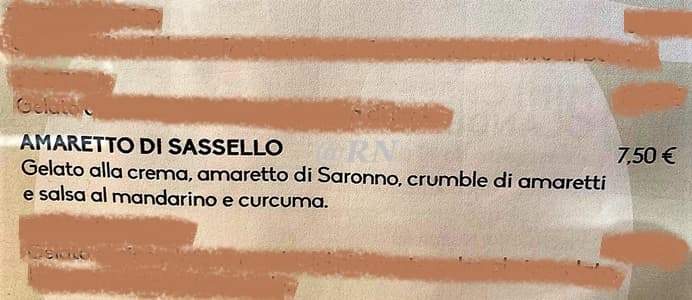 Gelateria Savona: Coppa amaretto di Sassello con quello di Saronno