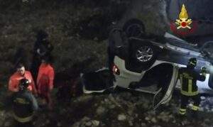 Genova 1 auto vola nel fiume Bisagno