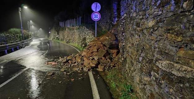 Maltempo in Liguria, frane e smottamenti nel Levante