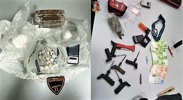 Tre arresti per droga trovata in auto e sul tavolo di casa a Genova