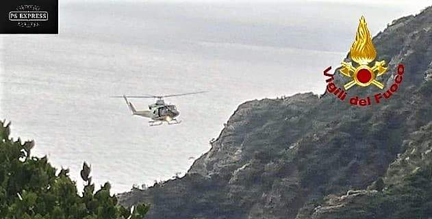 Soccorso escursionista 81enne a Portofino con elicottero Drago