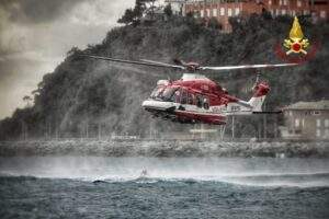 Vigli del fuoco Genova addestramento