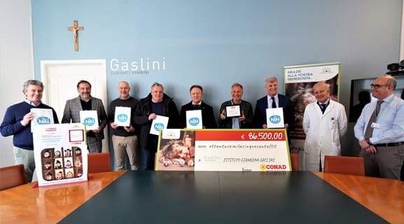 Gaslini riceve donazione di 86.500 euro da Conad Nord Ovest