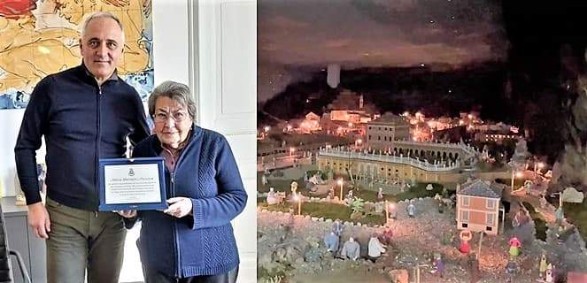 Albisola premia la sassellese Maria Merialdo per il presepe di Luceto