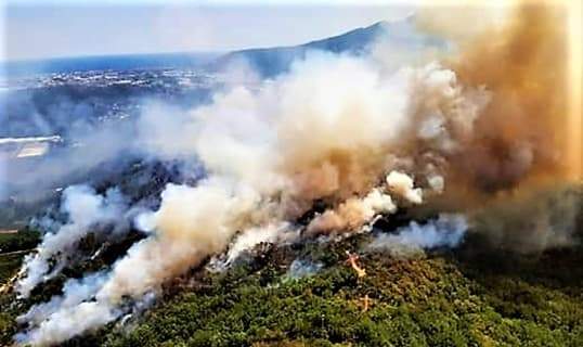 Liguria incendi, sabato 22 luglio scatta lo stato di grave pericolosità