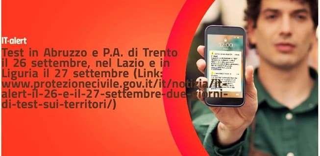 Liguria, domani verso le 12 vi squillerà il cellulare, è una prova di IT-alert