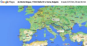 Asce 4 da Monte Beigua Italia a Varna Bulgaria